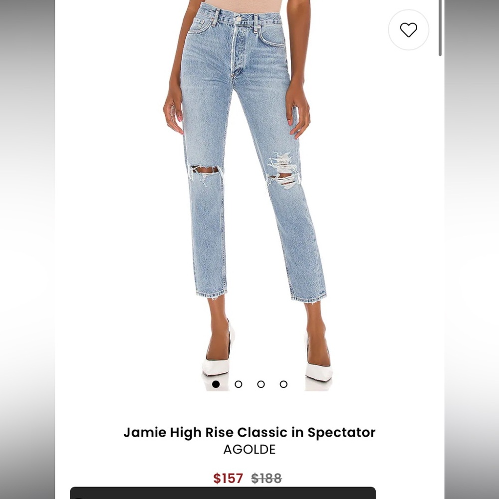 Agolde Jamie high rise size 27